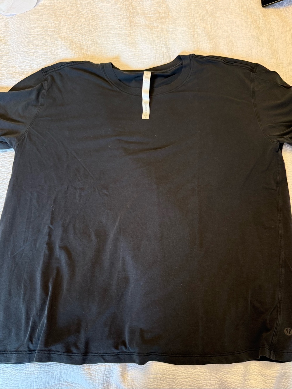 lululemon athletica Black Short Sleeve Crew Tee